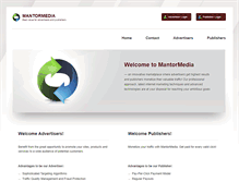 Tablet Screenshot of mantormedia.com